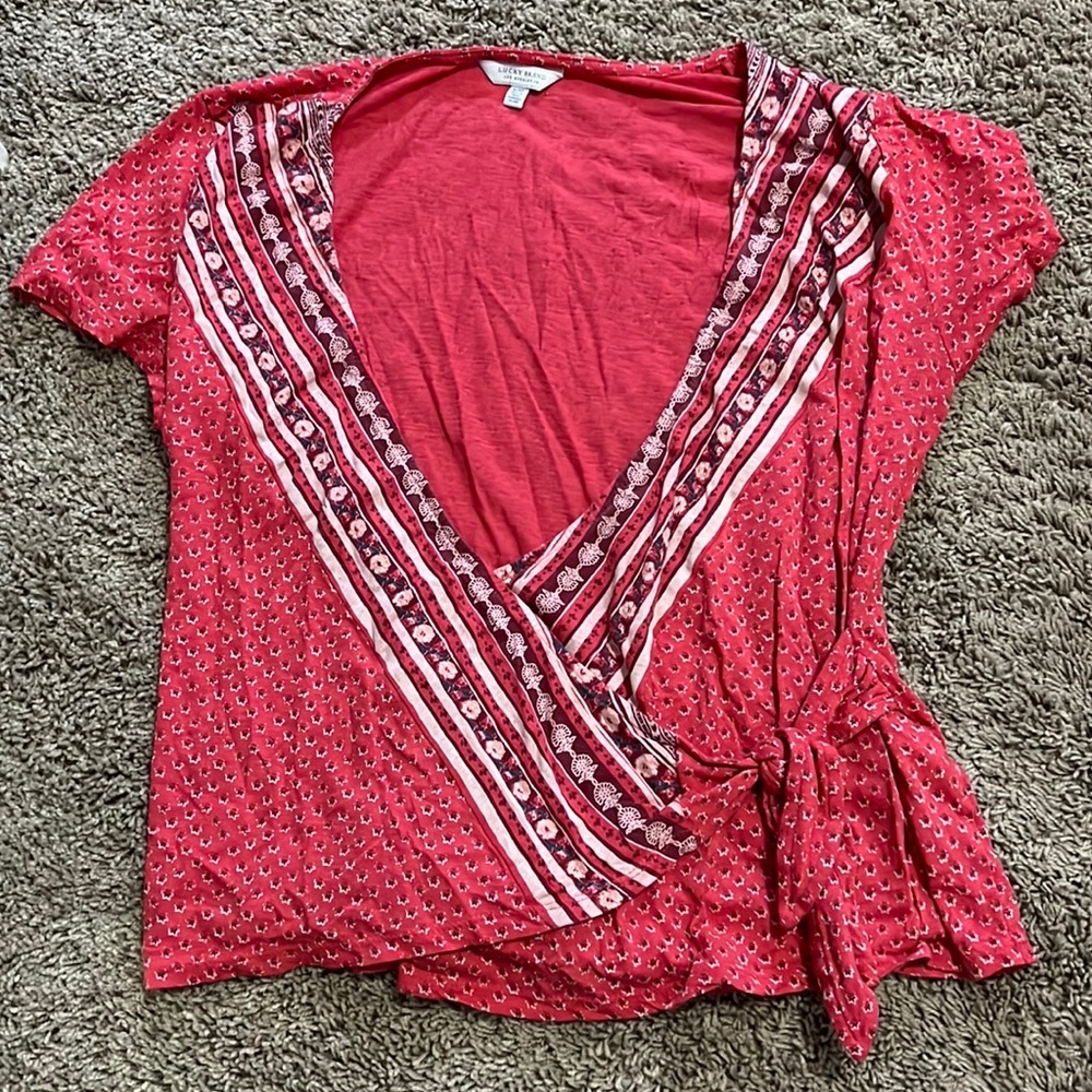 Lucky brand wrap top